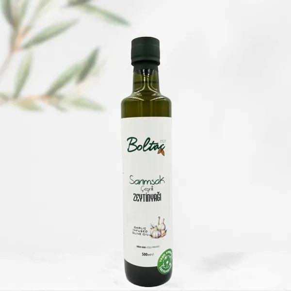500 ml Sarımsak Çeşnili Zeytinyağı — Boltaç Zeytinyağı