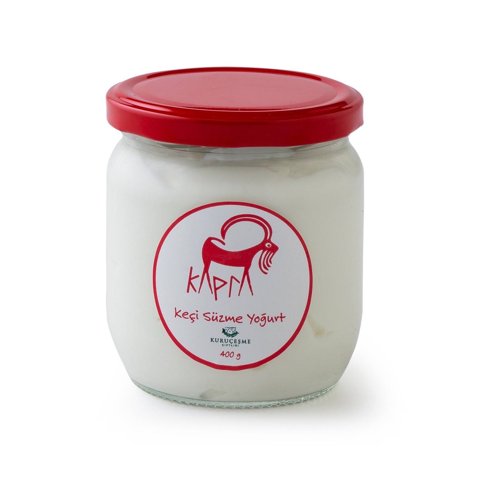 Kapra Keçi Süzme Yoğurt 400 gr — Kuruçeşme Çiftliği Muhasebe