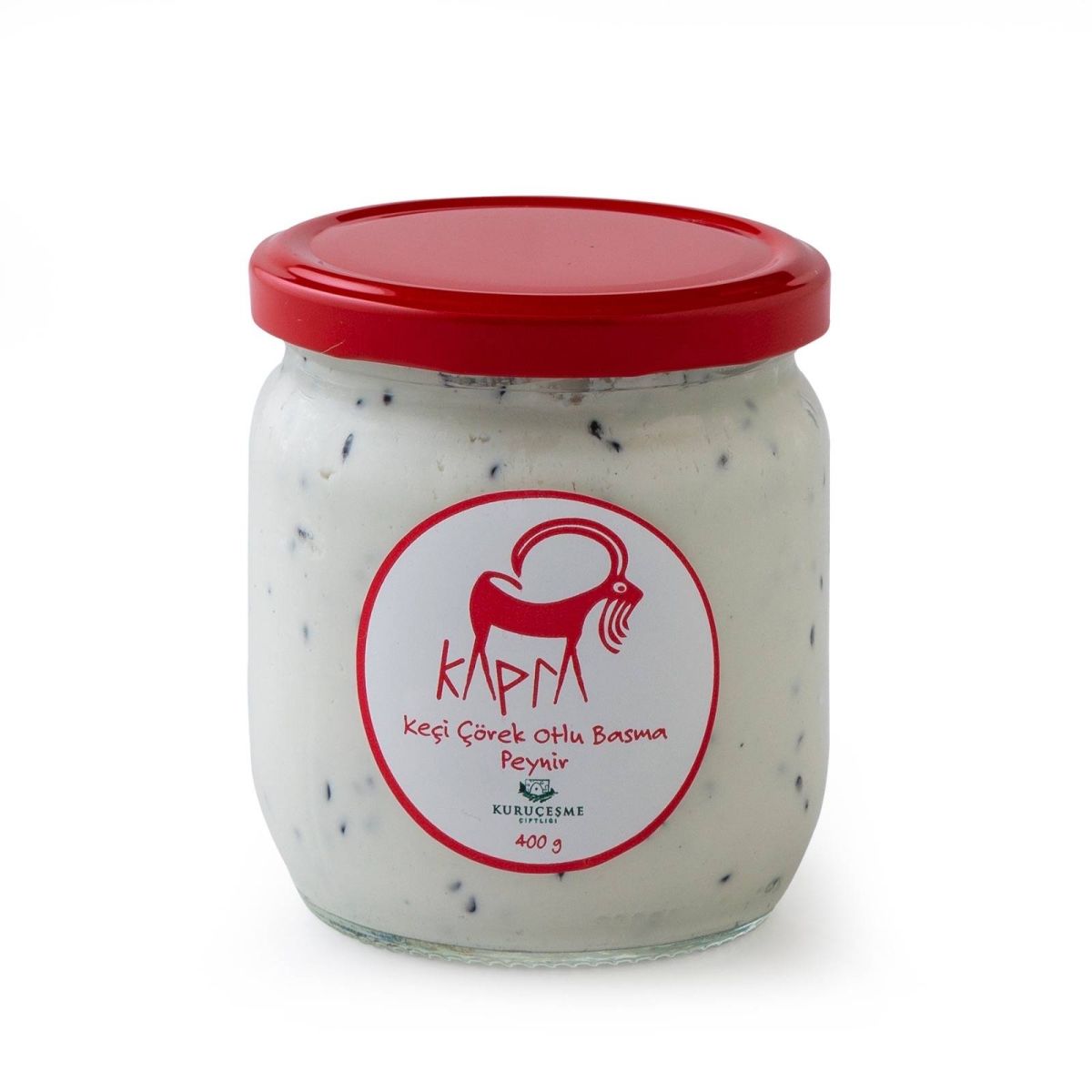 Kapra Keçi Çörekotlu Basma Peynir 400 gr  — Kuruçeşme Çiftliği Muhasebe