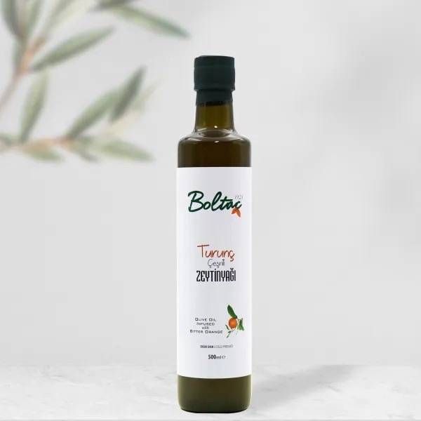 500 ml Turunç Çeşnili Sızma Zeytinyağı — Boltaç Zeytinyağı
